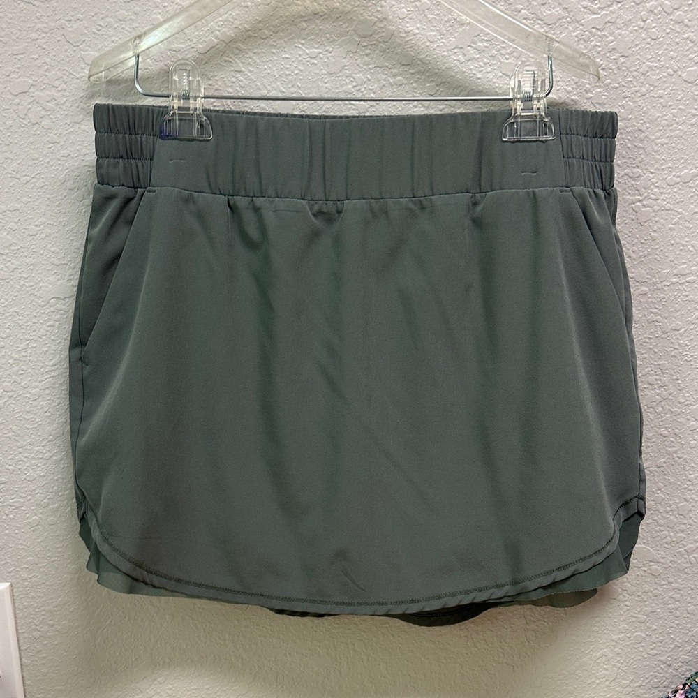 Army Green/ Dark Gray RBX Athletic Skort